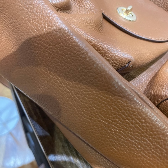 Coach Leather Backpack